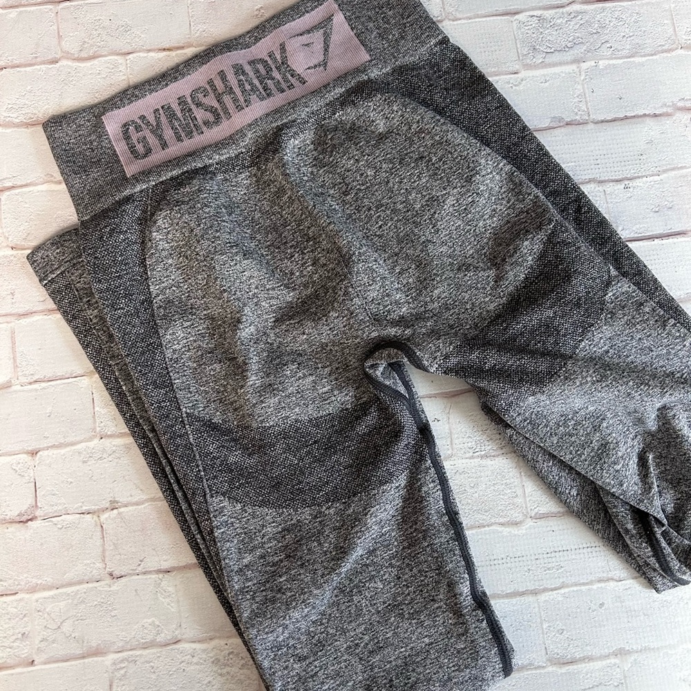 Gymshark Kids Charcoal and Light Gray Leggings